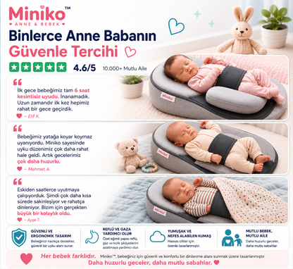 Miniko™ Premium Bebek Uyku Yatağı