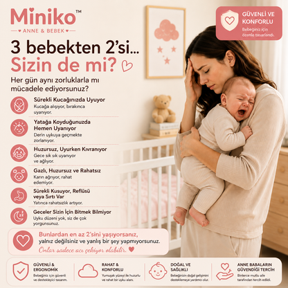 Miniko™ Premium Bebek Uyku Yatağı