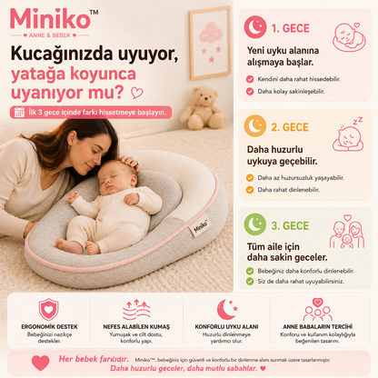 Miniko™ Premium Bebek Uyku Yatağı
