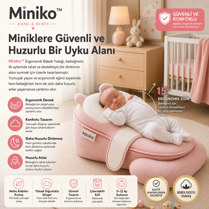 Miniko™ Premium Bebek Uyku Yatağı